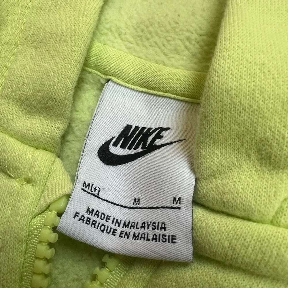 Nike Green Sweatshirt with Hood and Zipper
